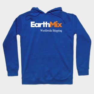 Earthmix Shipping White and Orange Hoodie